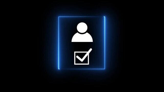 Know your customer (KYC) concept. Businessman use laptop with identity verification symbol for Increase financial security and access personal financial data. Biometrics security.4k video