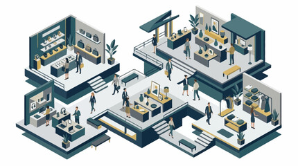 Fototapeta premium Modern office building interior design.