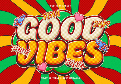 Retro Comic Pop Art Text Effect