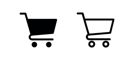 Simple shopping cart icon, e-commerce and retail symbol © liubomir118809