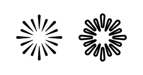 Sunburst starburst icon - explosion, sparkle, radiant light effect, shining graphic © liubomir118809
