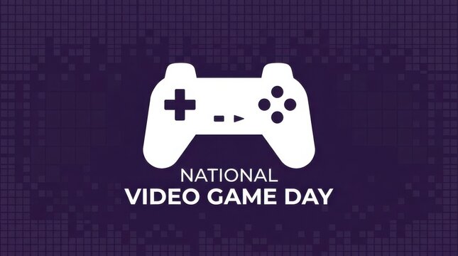National Video Game Day celebration with gaming controller
