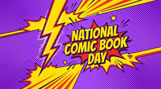 National Comic Book Day Celebration Background