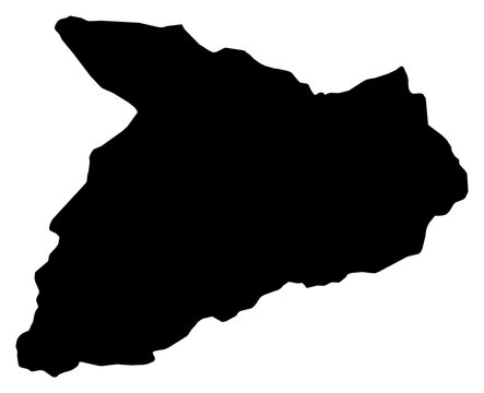 A contour map of Baghlan. Afghan province silhouette