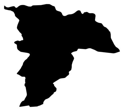 A contour map of Balkh. Afghan province silhouette