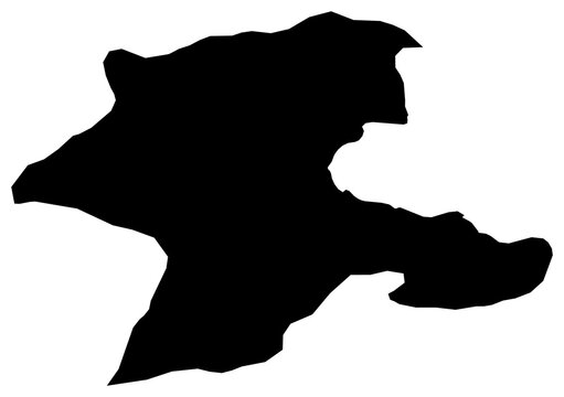 A contour map of Malatya. Turkish province silhouette