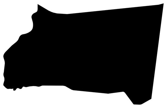 A contour map of Najran. Saudi region silhouette