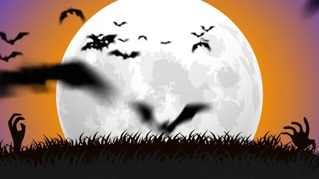 halloween background with pumpkin