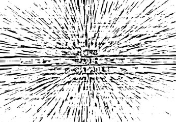 Naklejka premium Radial Burst Background, Motion Blur Background, Abstract grunge vector background with star light explosion, black motion lines, Black and white abstract grunge background, Shattered Glass Effect