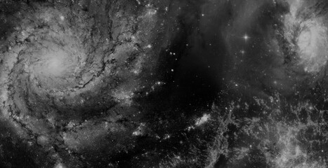 Black and White Nebula Wallpaper for Astronomy and Science Fiction Design  © ShadOw
