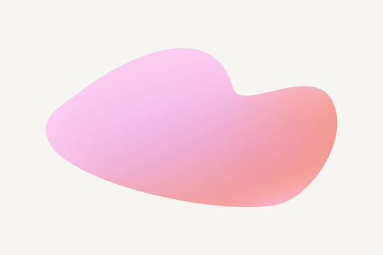 Abstract pink gradient shape vector