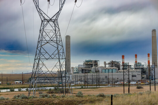 electric power station Glenrock  Wyoming Power Plant
