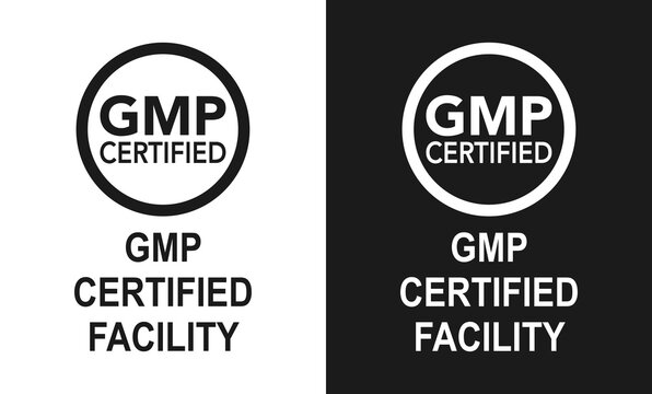 GMP CERTIFIED FACILITY ICON VECTOR SVG