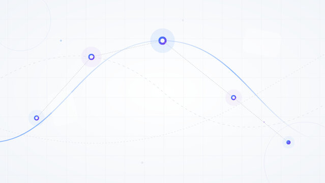 Abstract digital data visualization flow chart background