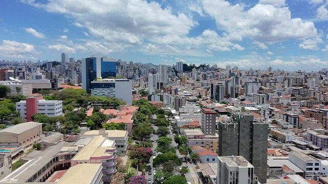 Vista A&eacute;rea dos Bairros Barro Preto e Prado em Belo Horizonte, Minas Gerais, Brasil