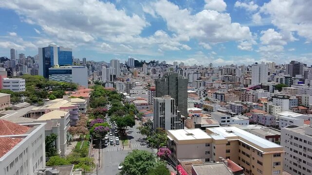 Vista A&eacute;rea dos Bairros Barro Preto e Prado em Belo Horizonte, Minas Gerais, Brasil