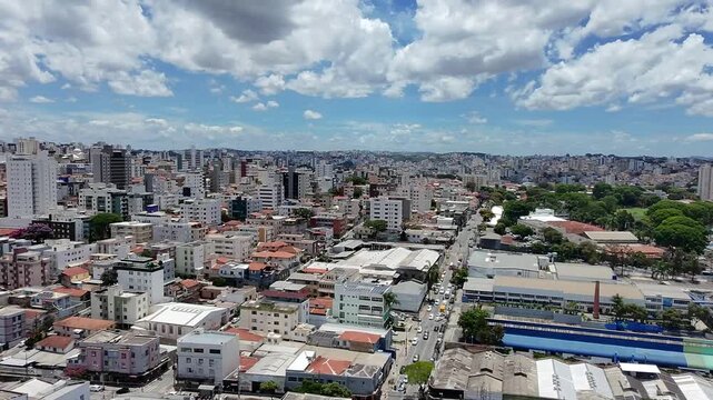 Vista A&eacute;rea dos Bairros Barro Preto e Prado em Belo Horizonte, Minas Gerais, Brasil