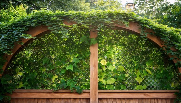 lush green vine trellis climbing plants garden fence nature background summer foliage outdoor d cor