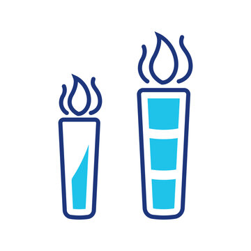 B52 shot icon. Food and shots line symbol. Color.