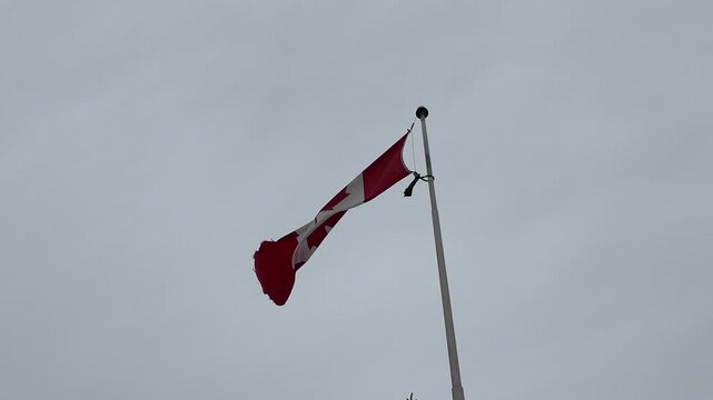 Flags displayed in Alberta Canada