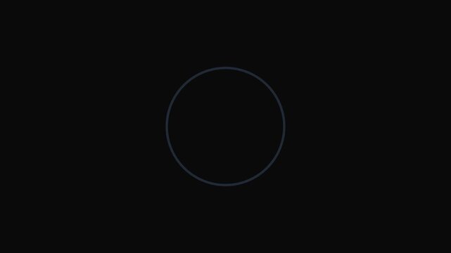 Minimalist loading spinner animation circle for digital interface and web ui 4k