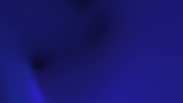 Abstract deep blue liquid gradient background with ambient light, loop