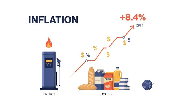 Rising Inflation Rate Driven by Higher Energy Costs and Consumer Goods Prices