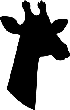 Giraffe Head Silhouette.eps