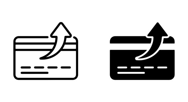 Credit Card Payment Icons, Financial Transaction Symbols, Online Purchase Icons, Digital Wallet Icons, Money Transfer Icons