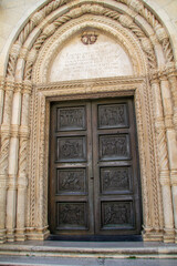 Fototapeta premium Detail of a historical building in Sibenik town in Croatia 
