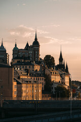 Naklejka premium Stockholm in golden hour