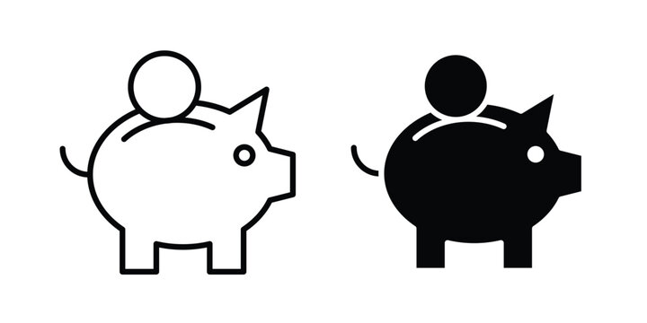 Piggy bank icon