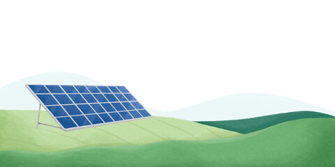Fototapeta premium Solar panel png border, transparent background