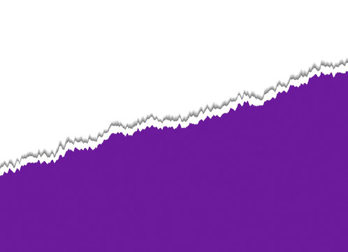 Purple and black gradient with jagged white line dividing the colors