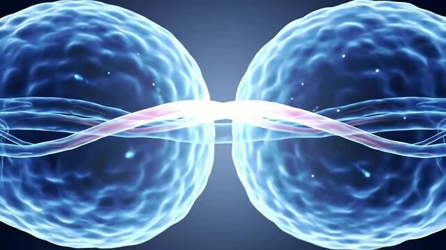 Detailed Educational Medical Illustration of Retinas Sending Signals Through Optical Pathways in Bright Background