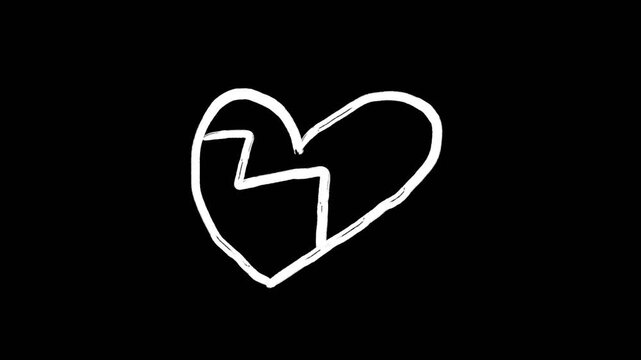 Pack of 35 handwritten emotional doodles on alpha channel