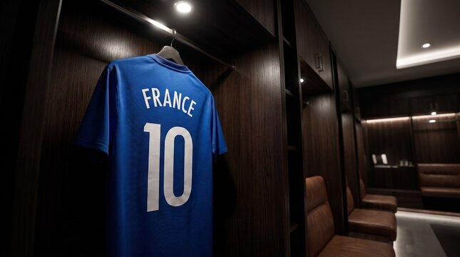 France National Team Football Jersey Number 10 Display