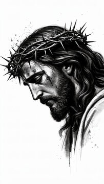 cristo, catolico, rostro, espinas, corona, rey, bondad, perdon, pecados, resurreccion, ilustraci&oacute;n, arte, vector, cara, mujer, antiguas, boceto, administrar, bocetos, antifaz, &aacute;ngel, antig&uuml;edad, desig