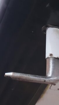 Close Up of Pitot Tube Under Wing of small general aviation airplane. Ground Level View of Critical Aviation Safety Instrument Before Flight