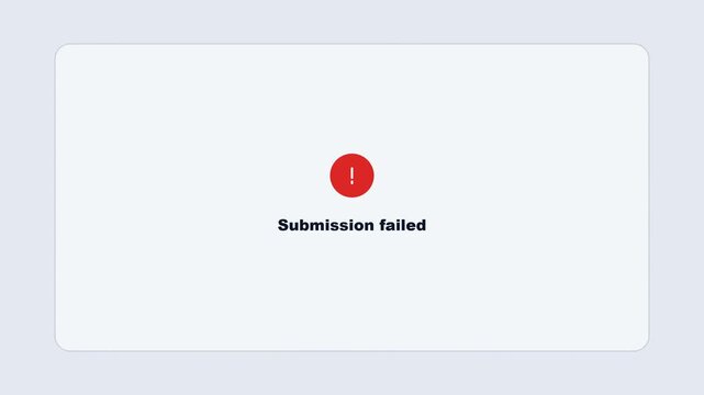 Customer feedback review rating form UI design with animated star selection text input and error submission failed message on light background