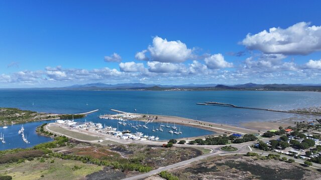 Spectacular aerial photo of Bowen Queensland Australia