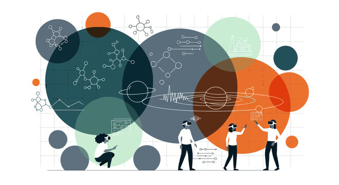 Virtual Reality Science Education and Space Exploration Concept