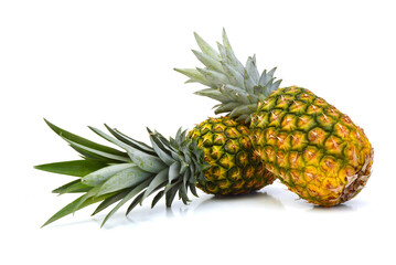 Fototapeta premium Sliced Pineapple on a white background 