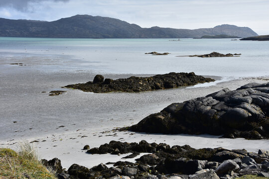 Wild Atlantic Coastline of South Uist Scottish Hebrides