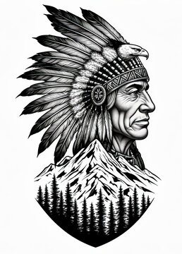 apache, cara roja, cara, viejo, administrar, negro, arte, mujer, gente, persona, ilustraci&oacute;n, estatua, bocetos, antiguas, zombi, blanco y negro, antifaz, ind&iacute;gena, expresiones, vector, calavera, tatua