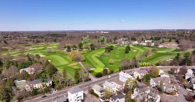 Aerial View of The Country Club in Brookline Massachusetts
