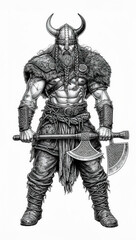 Obraz premium vikingo, guerrero, arma, guerrera, estatua, soldado, caballero, belico, espada, armadura, medieval, ejército, 3d, casco, metal, militar, arte, pistola, escultura, robot, antiguas, historia, niño, muje