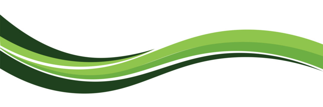 Abstract green banner background. Graphic design banner pattern background template with dynamic curve shapes