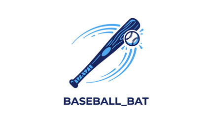 Baseball bat hitting a baseball. © Haroh