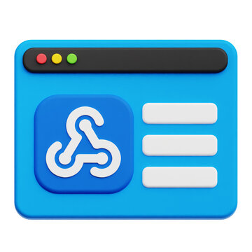 Webhook User Interface Website 3D Icon Isolated On The Transparent Background